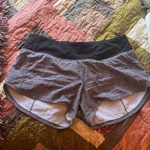 heathered grey lululemon shorts